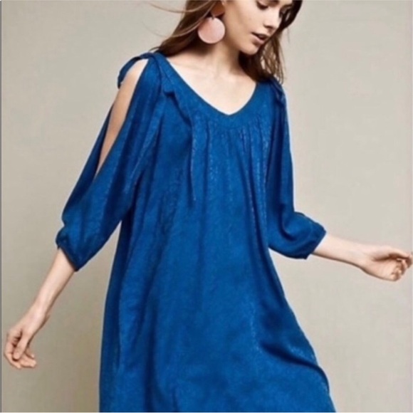 NWT Anthropologie Holding Horses Open Sleeve Dress - Picture 2 of 9